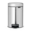 Brabantia - Newicon Pedal Bin 3L Matt Steel 1 Brabantia - Newicon Pedal Bin 3L Matt Steel -Brabantia 153930 Large