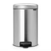 Brabantia - Newicon Pedal Bin 12L Matt Steel -Brabantia 153934 Large
