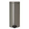 Brabantia - Newicon Pedal Bin 30L Platinum -Brabantia 153940 Large