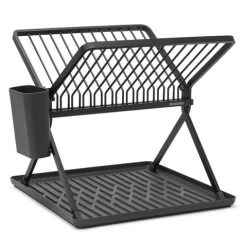 Brabantia - Foldable Dish Drying Rack Dark Grey