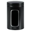 Brabantia - Canister With Window Black 1.4L -Brabantia 400128 Large