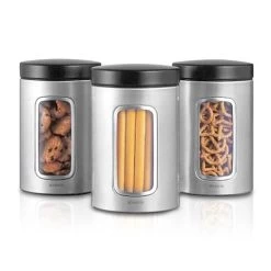 Brabantia - Canister Brilliant Steel Set 3pce