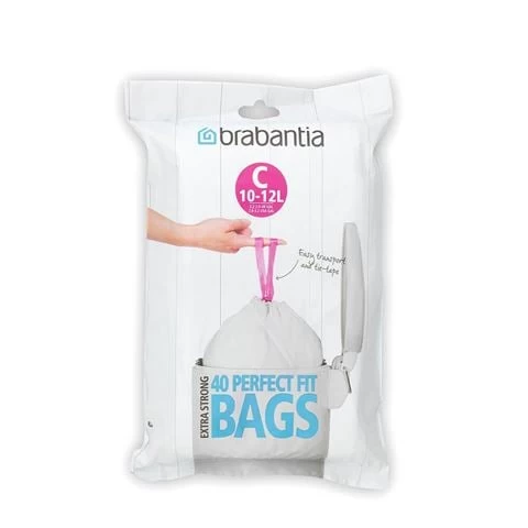 Brabantia - Pedal Bin Plastic Liners C 12L 40pk 3 Brabantia - Pedal Bin Plastic Liners C 12L 40pk