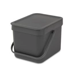 Brabantia - Sort & Go Waste Bin Grey 6L