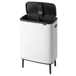 Brabantia - BO Touch Bin Hi W/2 Inner Buckets 2x30L White