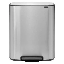 Brabantia - BO Pedal Bin 60L Fingerprint Proof Matt Steel