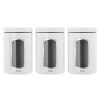 Brabantia - Window Canister White 1.4L Set 3pce -Brabantia 588878 Large