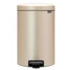 Brabantia - NewIcon Pedal Bin 20L Champagne 1 Brabantia - NewIcon Pedal Bin 20L Champagne -Brabantia 588881 Large