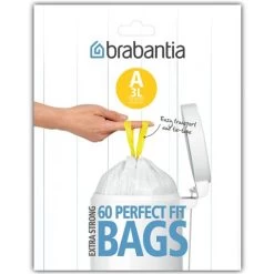 Brabantia - Pedal Bin Plastic Liners A 60pk 3L