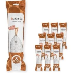 Brabantia PerfectFit Bin Bags 200 Bags Model X. 10-12